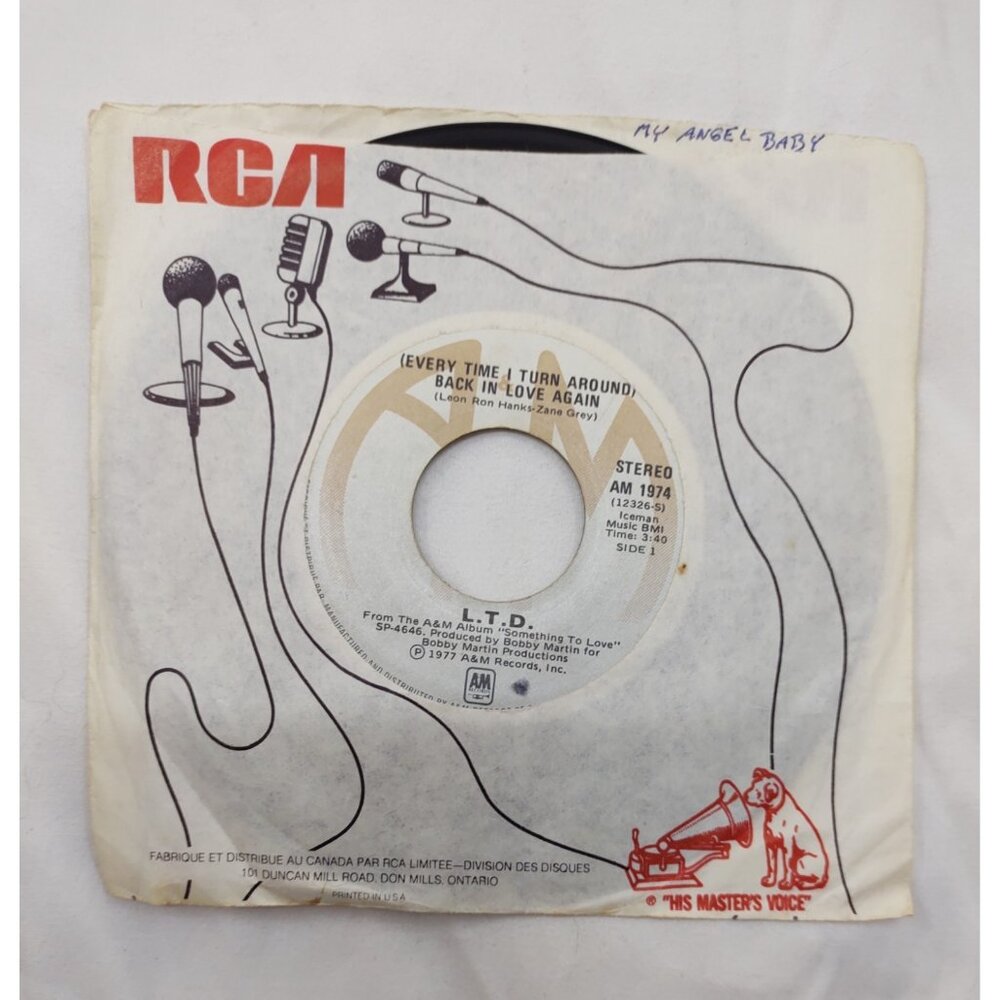L.T.D. – (Every Time I Turn Around) Back In Love Again 7” A&M AM 1974